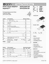 DataSheet IXFK220N15P pdf